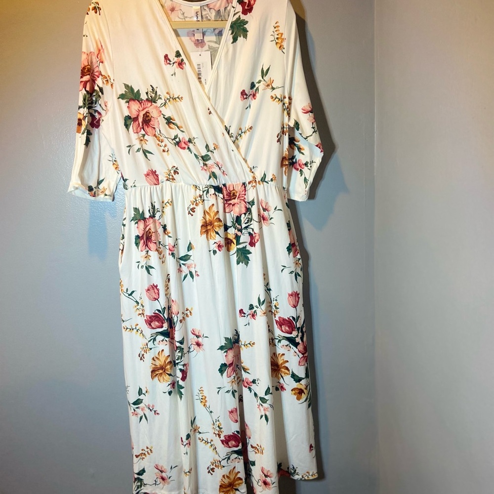 Floral Wrap maternity and nursing Dress